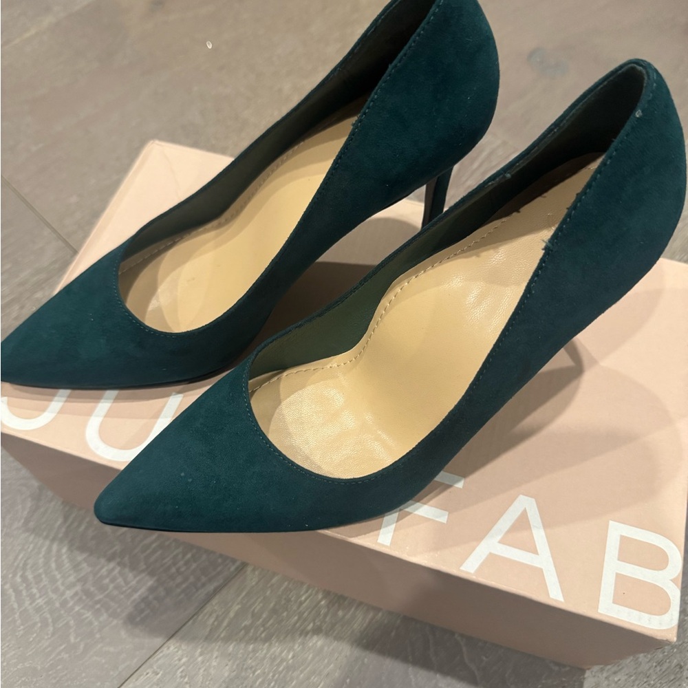 JustFab Dark Teal Heels